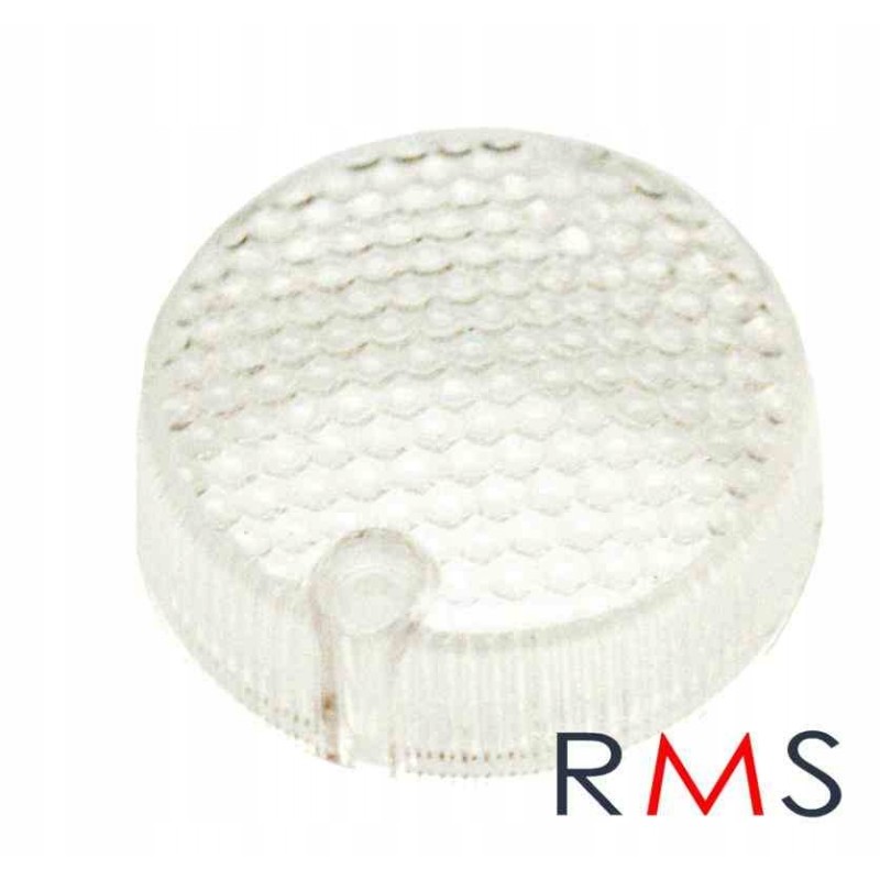 Malaguti F12 turn signal lamp cover, round, white