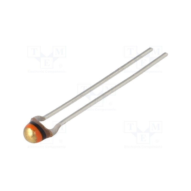 2 pcs x VISHAY - NTCLE100E3103JB0 - NTC thermistor, 10kΩ, THT, 3977K, -40÷125°C, 500mW