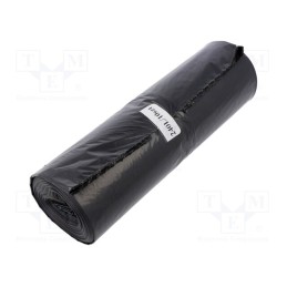 1 rol x PLAST - 03-02-24711 - Trash bags, polyetylene LD, black, 240l, 10pcs.
