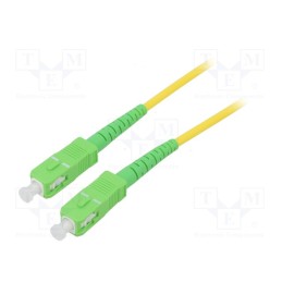 1 pcs x Goobay - 59644 - Fiber patch cord, OS2, SC/APC,both sides, 20m, LSZH, yellow