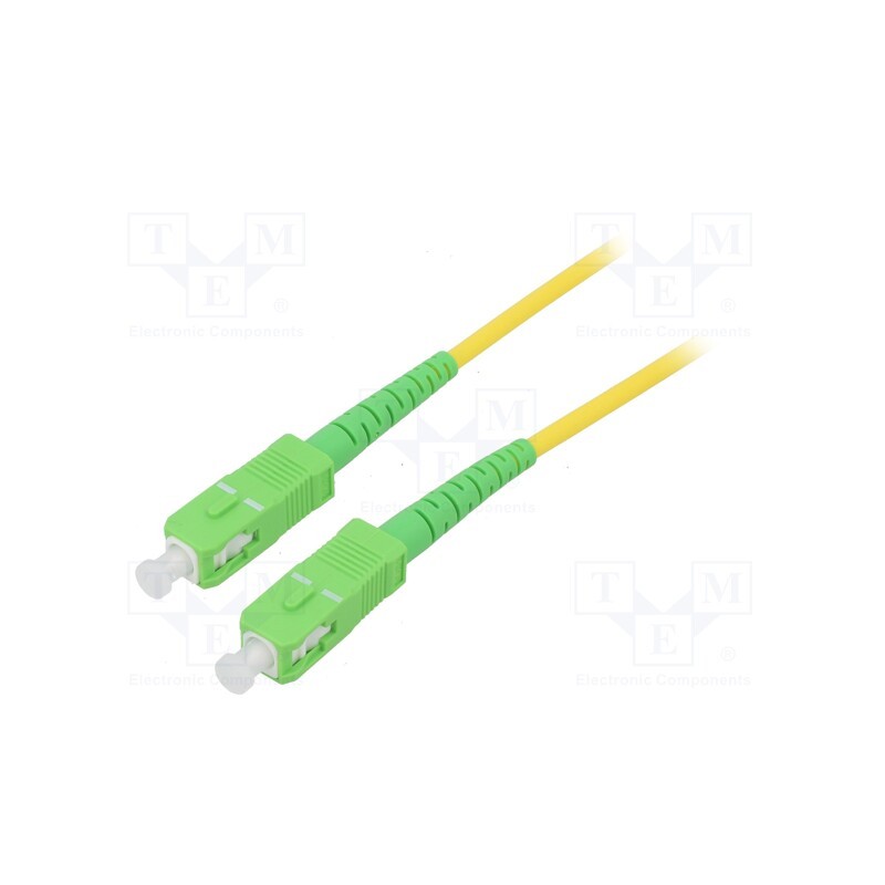 1 pcs x Goobay - 59644 - Fiber patch cord, OS2, SC/APC,both sides, 20m, LSZH, yellow