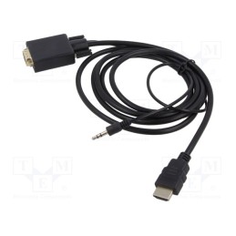 1 pcs x SAVIO - SAVKABELCL-104 - Cable, HDMI 1.4, 1.8m, black