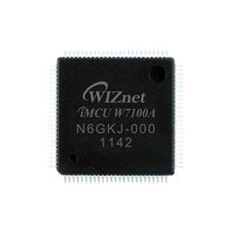 1 pcs : W7100A - 8-bit Microcontrollers - MCU 8051 CORE+HARDWIRED TCP/IP+MAC+PHY