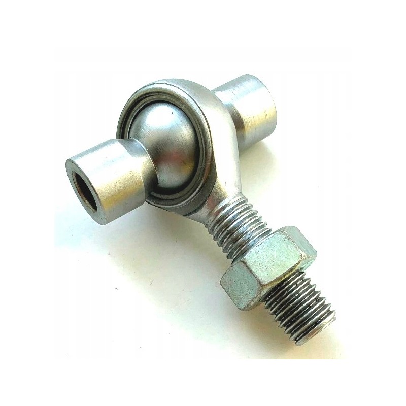 End holder, swing-type pass-through hitch