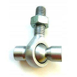 End holder, swing-type pass-through hitch