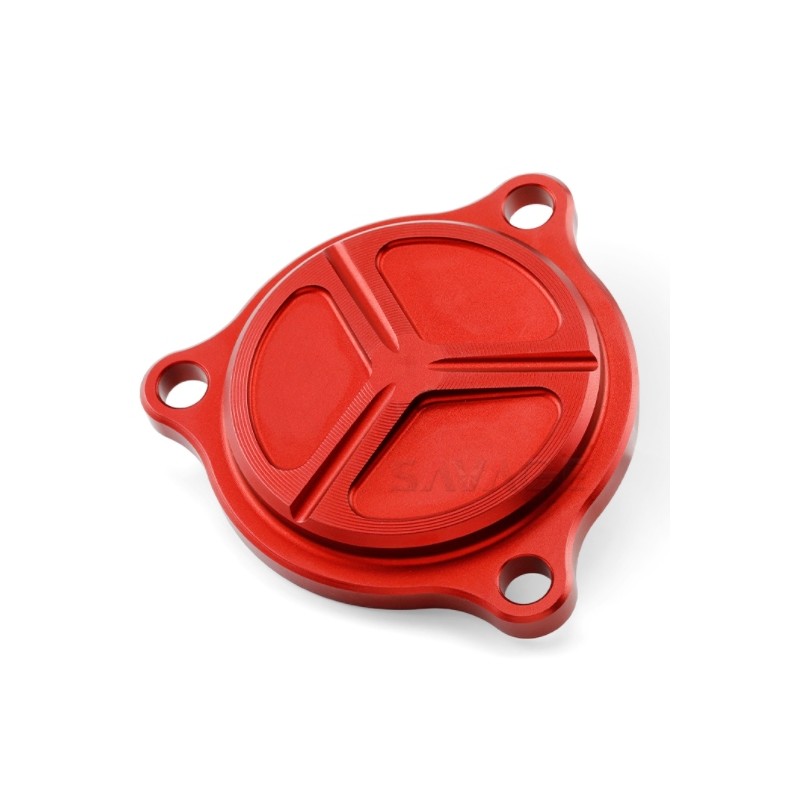 Oil filter cover for suzuki ltz 400 red