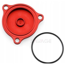 Oil filter cover for suzuki ltz 400 red