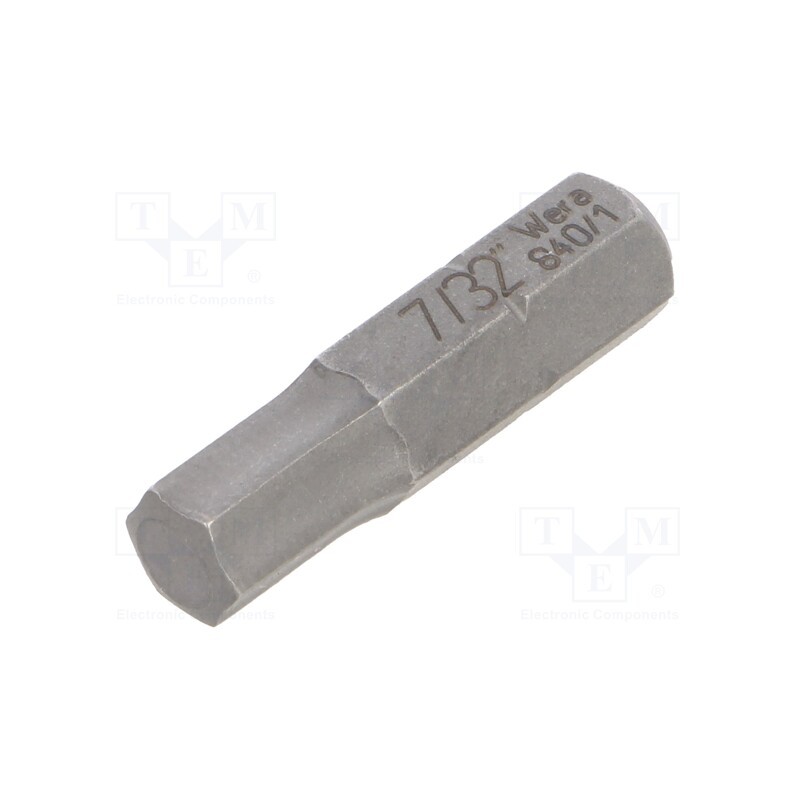 1 pcs x WERA - 5135079001 - Screwdriver bit, Hex Plus key, HEX 7/32', Overall len: 25mm