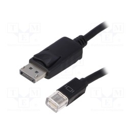 1 pcs x QOLTEC - 50434 - Cable, DisplayPort 1.1, DisplayPort plug,mini DisplayPort plug