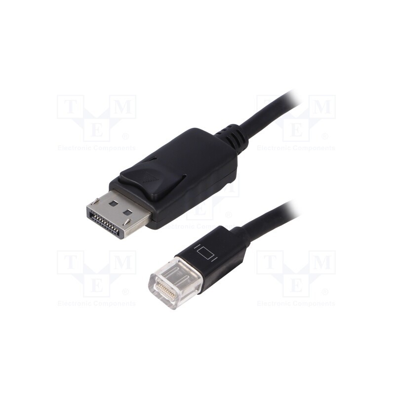 1 pcs x QOLTEC - 50434 - Cable, DisplayPort 1.1, DisplayPort plug,mini DisplayPort plug