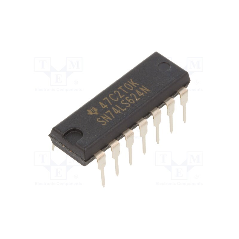 1 pcs x NTE Electronics - NTE74LS624 - IC: digital, voltage controlled oscillator, TTL, THT, DIP14