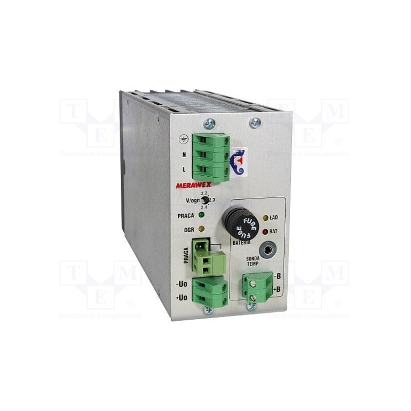 1 pcs x MERAWEX - ZM48V12A-600B-00 - Power supply: buffer, for building in,modular, 600W, 48VDC, 12A
