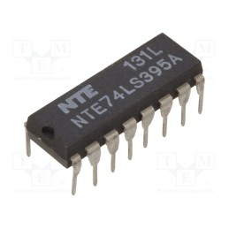 1 pcs x NTE Electronics - NTE74LS395A - IC: digital, 4bit, TTL, THT, DIP16, OUT: 3-state