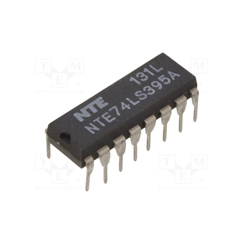 1 pcs x NTE Electronics - NTE74LS395A - IC: digital, 4bit, TTL, THT, DIP16, OUT: 3-state