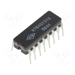 1 pcs x NTE Electronics - NTE40195B - IC: digital, 4bit,shift register, THT, DIP16
