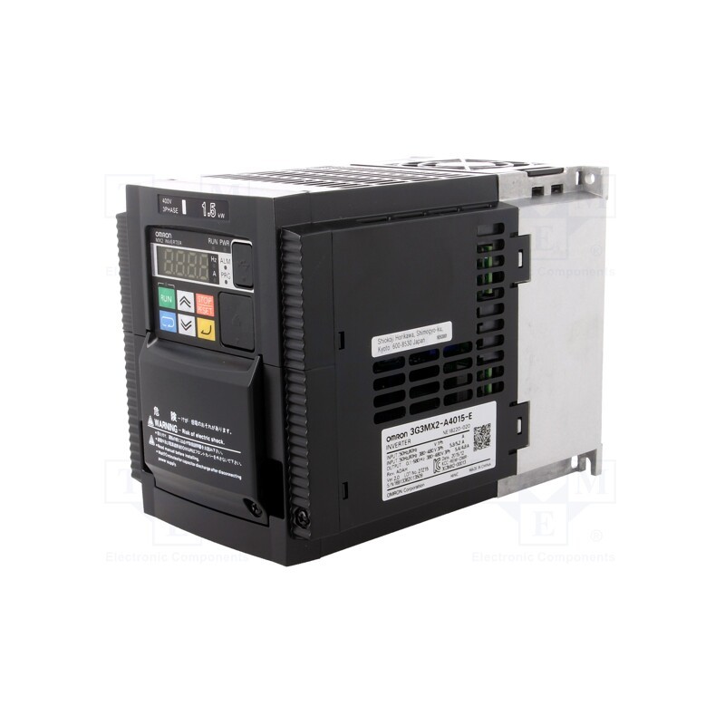 1 pcs x OMRON - 3G3MX2-A4015-E - Vector inverter, 1.5/2.2kW, 3x380÷480VAC, 0÷10V, IN: 10, 0.1÷400Hz