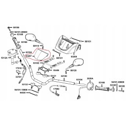 Kymco mxu 300 odometer housing cover