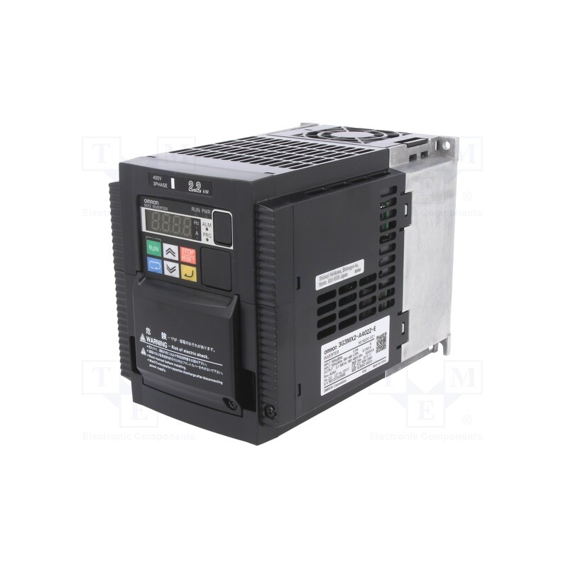 1 pcs x OMRON - 3G3MX2-A4022-E - Vector inverter, 2.2/3kW, 3x380÷480VAC, 0÷10V, for wall mounting