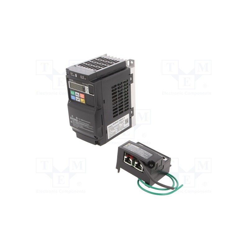 1 pcs x OMRON - 3G3MX2-AB002-E-ECT - Vector inverter, Max motor power: 0.2/0.4kW, 200÷240VAC, IN: 10