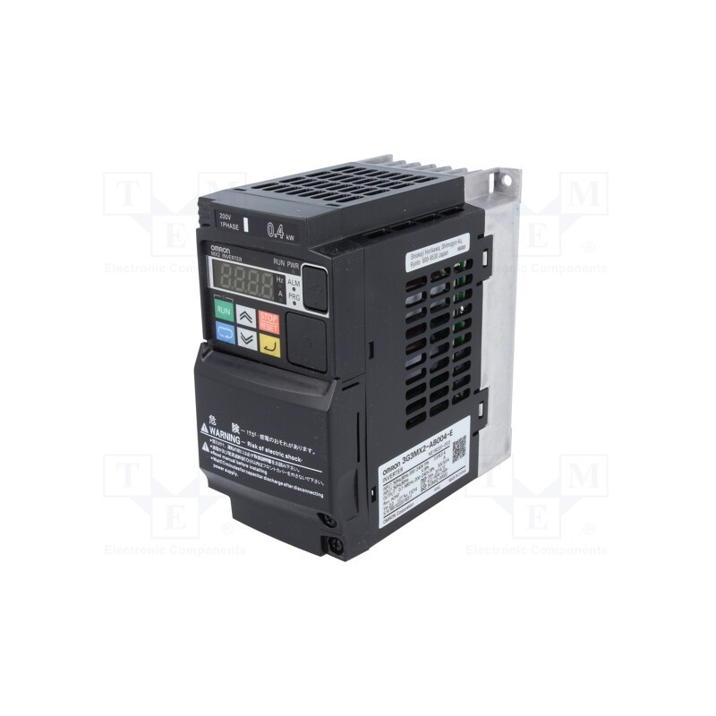 1 pcs x OMRON - 3G3MX2-AB004-E - Vector inverter, Max motor power: 0.4/0.55kW, 200÷240VAC, IN: 10