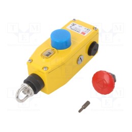 1 pcs x OMRON - 44506-4110 - Safety switch: rope, NC x2 + NO, ER5018, -25÷80°C, IP67, yellow