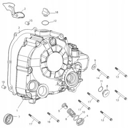 Stator harness mounting bracket atv quad adly 280cc