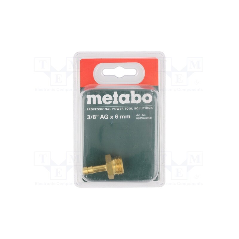1 pcs x METABO - 901026050 - Plug-in nozzle, with bushing, brass, Connection: 6mm