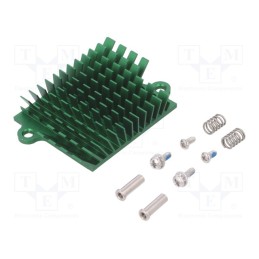 1 pcs x Advanced Thermal Solutions - ATS-1041-C3-R0 - Heatsink: extruded, grilled, BGA, green, L: 41mm, W: 45mm, H: 10mm