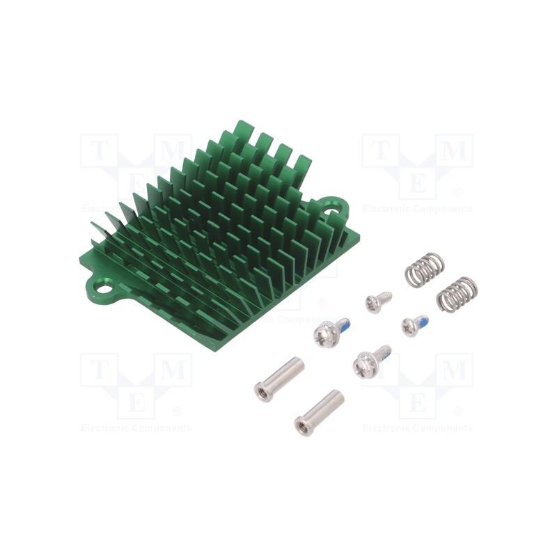 1 pcs x Advanced Thermal Solutions - ATS-1041-C3-R0 - Heatsink: extruded, grilled, BGA, green, L: 41mm, W: 45mm, H: 10mm