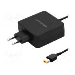 1 pcs x QOLTEC - 51766 - Power supply: switched-mode, 20VDC, 3.25A, Out: Slim tip+pin, 65W