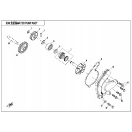 Water pump gasket original cf moto cf800 cf820 0800 080004