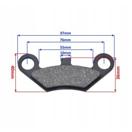 Brake pads shineray atv250 st 9c rear brake pads factory