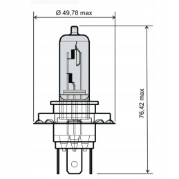 Bulb h4 12v 35 35w hs1 rms