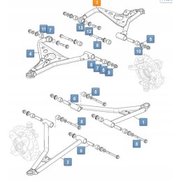Upper front left wishbone Polaris RZR 900 1022425 458