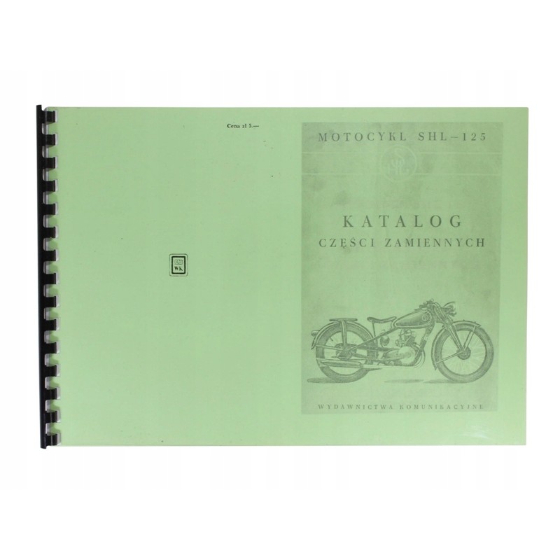 Spare parts catalog shl 125