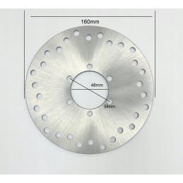 Brake disc front quad atv hammer 250 160mm outside 48mm inside 6 holes