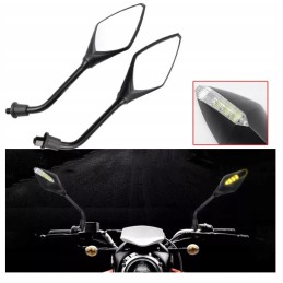 Mirrors with turn signals m10 atv quad