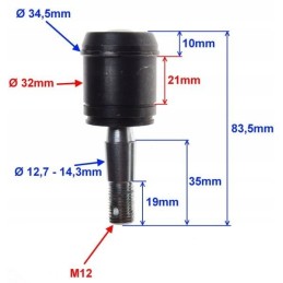 Swingarm pin quad atv 200 250 bashan eagle