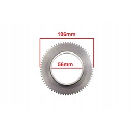 Minarelli starter clutch sprocket 2t 13mm 68 teeth