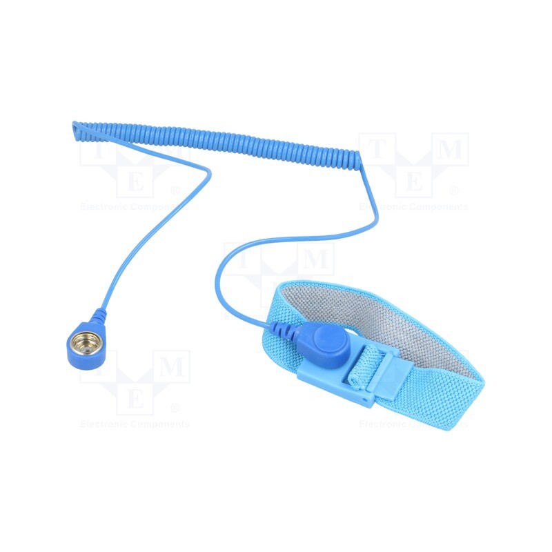 1 pcs x ANTISTAT - 066-0055 - Wristband, ESD, Features: antialergic, 1MΩ, 1.83m