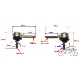 Atv zq5141 tie rod end