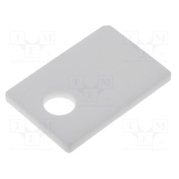 1 pcs x FISCHER ELEKTRONIK - AOS 220 4 - Heat transfer pad: ceramic, TO220, L: 12mm, W: 18mm, Thk: 1.5mm
