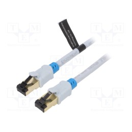 1 pcs x VENTION - VAP-A06-S075 - Patch cord, S/FTP, 6, OFC, PVC, grey, 0.75m, RJ45 plug,both sides