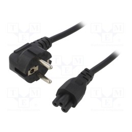 1 pcs x AKYGA - AK-NB-08C - Cable, 3G0.75mm2, CEE 7/7 (E/F) plug angled,IEC C5 female, PVC