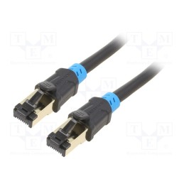 1 pcs x VENTION - VAP-A06-B500 - Patch cord, S/FTP, 6, Cu, PVC, black, 5m, RJ45 plug,both sides