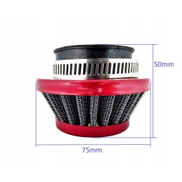 Air filter cone fi 42mm pocket red bri