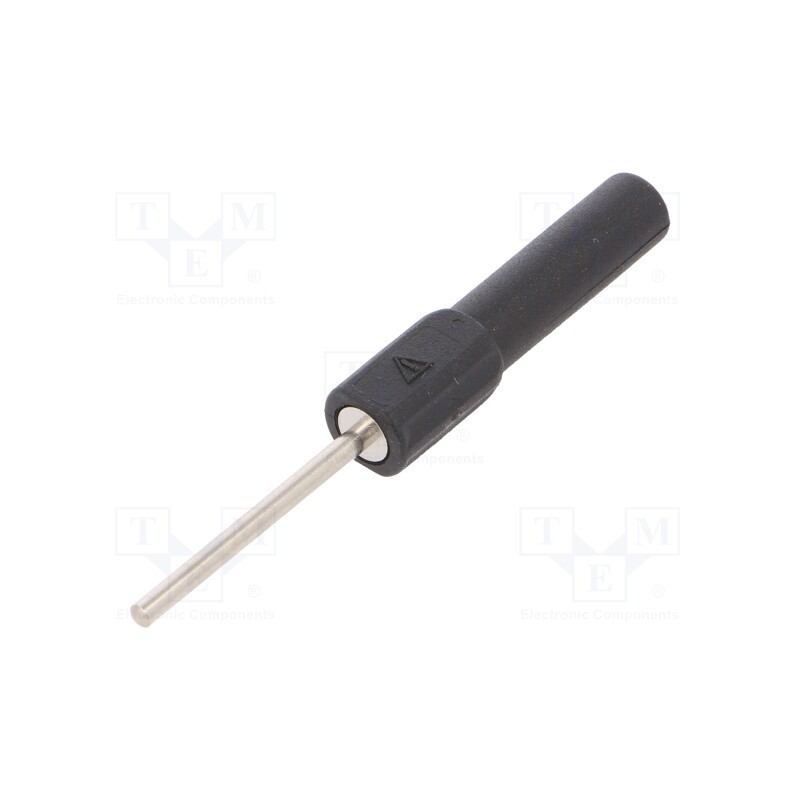 1 pcs x STu00c4UBLI - 66.9076-21 - Probe tip, 19A, black, Tip diameter: 2mm, Socket size: 4mm