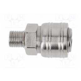 1 pcs x Hu00d6GERT TECHNIK - HT4R802 - Quick connection coupling, Ext.thread: G 1/4'