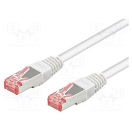 1 pcs x Goobay - 93509 - Patch cord, S/FTP, 6, stranded, Cu, LSZH, white, 5m, 28AWG