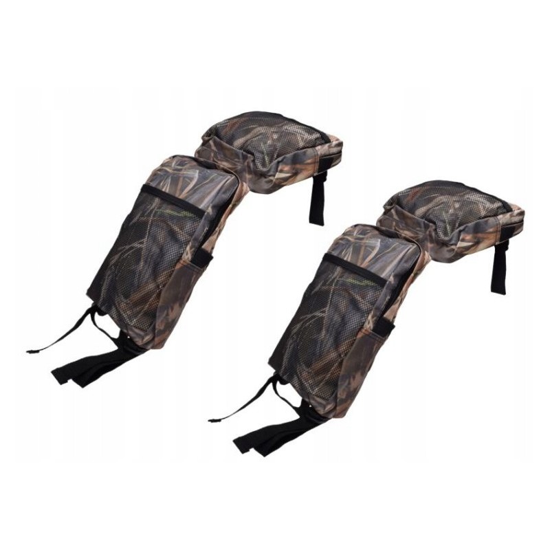 Camouflage textile bag for the fender of a quad ATV